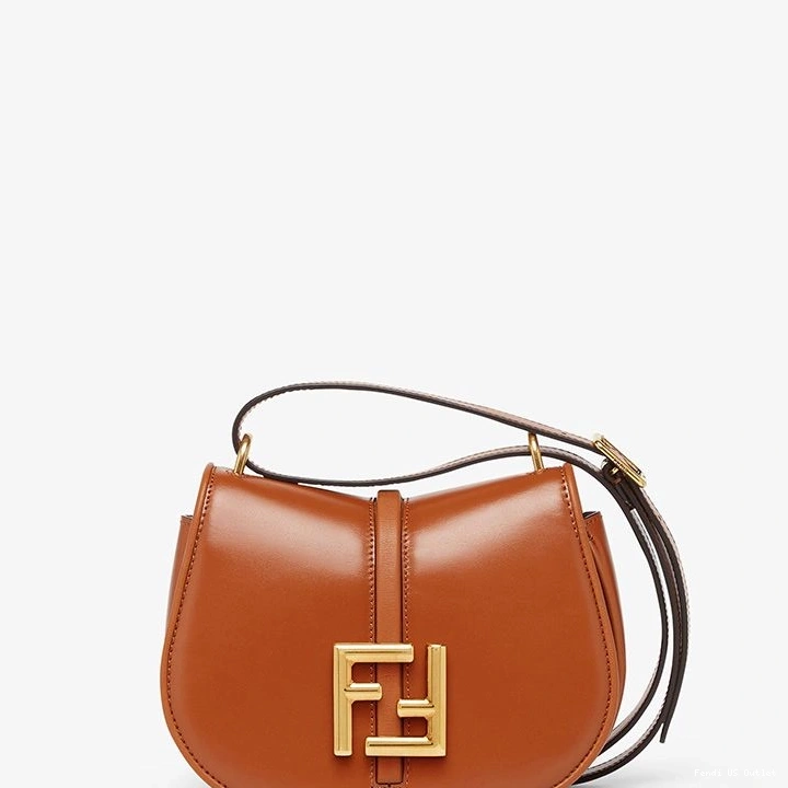 Cheap HOT Brown Bag C'mon In Leather Mini Fendi Calf 0727